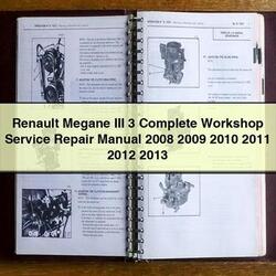2008-2013 Renault Megane III 3 Service Repair Workshop Manual PDF