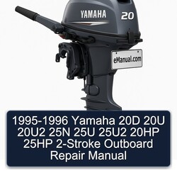 1995-1996 Yamaha 20D 20U 20u2 25N 25U 25u2 20HP 25HP 2-stroke Outboard Service Repair Workshop Manual PDF