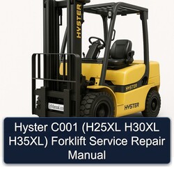 Hyster C001 (h25xl H30XL H35xl) Forklift Service Repair Workshop Manual PDF