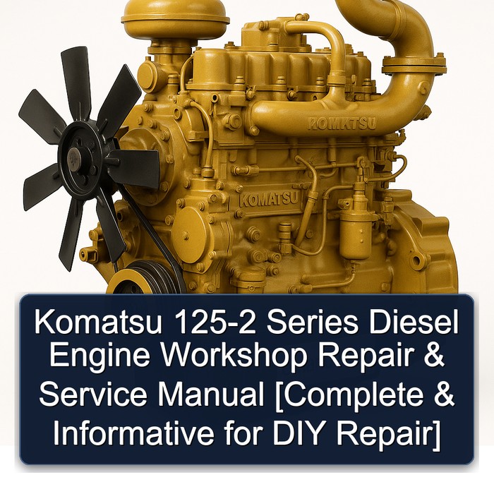 Komatsu 125 2 Series Diesel Engine [ Informative DIY ] Service Repair Workshop Manual PDF