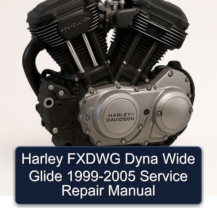 1999-2005 Harley Davidson Model 125 Fxdwg Dyna Wide Glide Service Repair Workshop Manual PDF