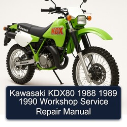 1988-1990 Kawasaki KDX Models KDX80 Service Repair Workshop Manual PDF