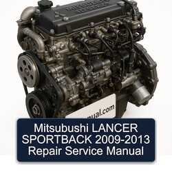 2009-2013 Mitsubishi 4 D Series Mitsubushi Lancer Sportback Service Repair Workshop Manual PDF