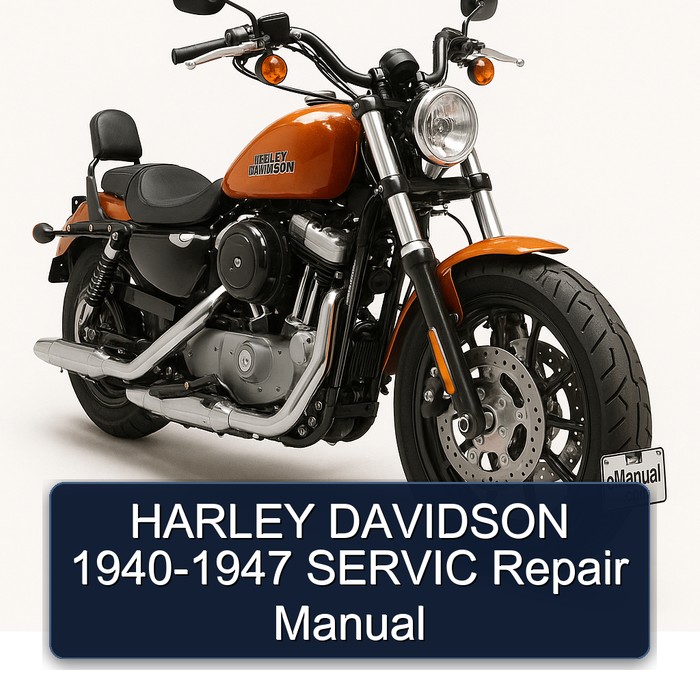 Harley Davidson Model 125 1940-1947 Servic Service Repair Workshop Manual PDF