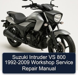 1992-2009 Suzuki Intruder VS 800 Service Repair Workshop Manual PDF