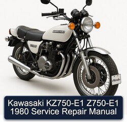 1980 Kawasaki KZ Series KZ750-E1 Z750-E1 Service Repair Workshop Manual PDF