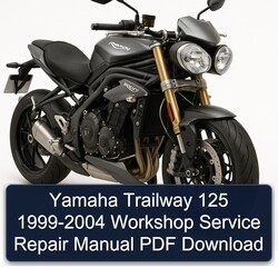 1999-2004 Triumph Speed Triple Yamaha Trailway 125 Service Repair Workshop Manual PDF