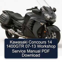 2007-2013 Kawasaki Concours Models 14 1400GTR Service Repair Workshop Manual PDF