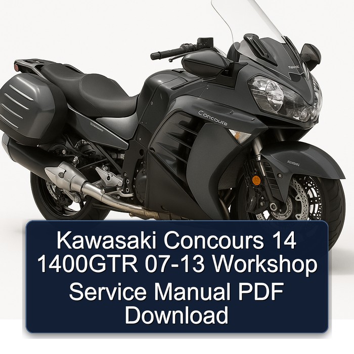 2007-2013 Kawasaki Concours Models 14 1400GTR Service Repair Workshop Manual PDF