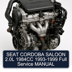 1993-1999 Seat Cordoba Saloon 2.0l 1984CC Service Repair Workshop Manual PDF