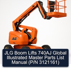 JLG Boom Lifts 740AJ Global Illustrated Master (p/n 3121161) Parts Catalog PDF