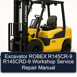 Excavator Robex R145cr-9 R145crd-9 Service Repair Workshop Manual PDF