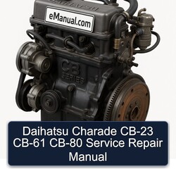 Daihatsu CB Series Charade CB-23 CB-61 CB-80 Service Repair Workshop Manual PDF