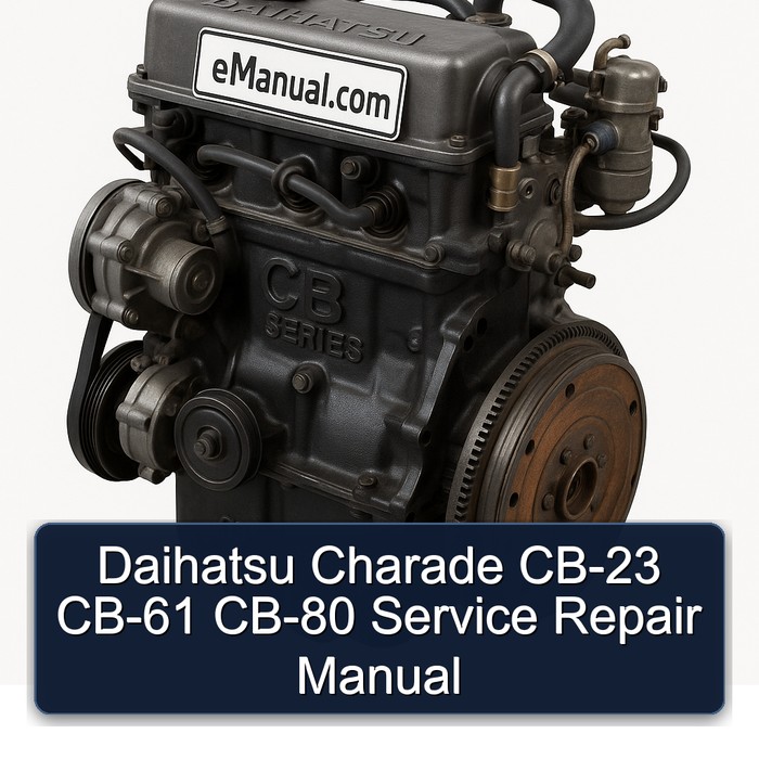 Daihatsu CB Series Charade CB-23 CB-61 CB-80 Service Repair Workshop Manual PDF