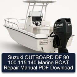 Suzuki Outboard DF 90 100 115 140 Marine Boat Service Repair Workshop Manual PDF