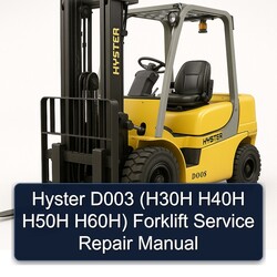 Hyster D003 (h30h H40H H50H H60h) Forklift Service Repair Workshop Manual PDF