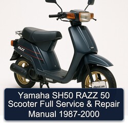 1987-2000 Yamaha Razz SH50 50 Scooter Service Repair Workshop Manual PDF