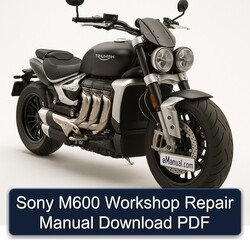 Triumph Rocket Sony M600 Service Repair Workshop Manual PDF