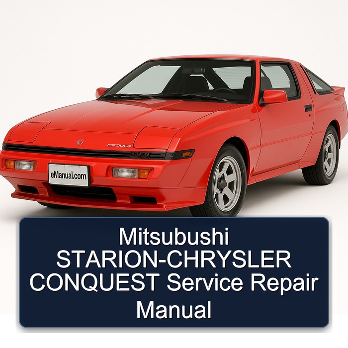 Chrysler Conquest Mitsubushi Starion Service Repair Workshop Manual PDF