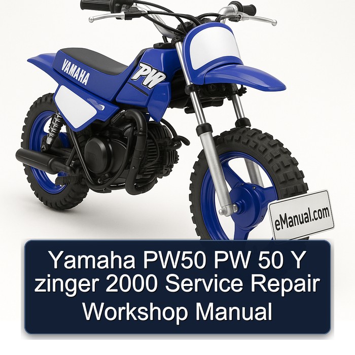 2000 Yamaha PW Models PW50 50 Y Zinger Service Repair Workshop Manual PDF