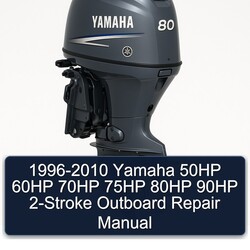 1996-2010 Yamaha 50HP 60HP 70HP 75HP 80HP 90HP 2-stroke Outboard Service Repair Workshop Manual PDF