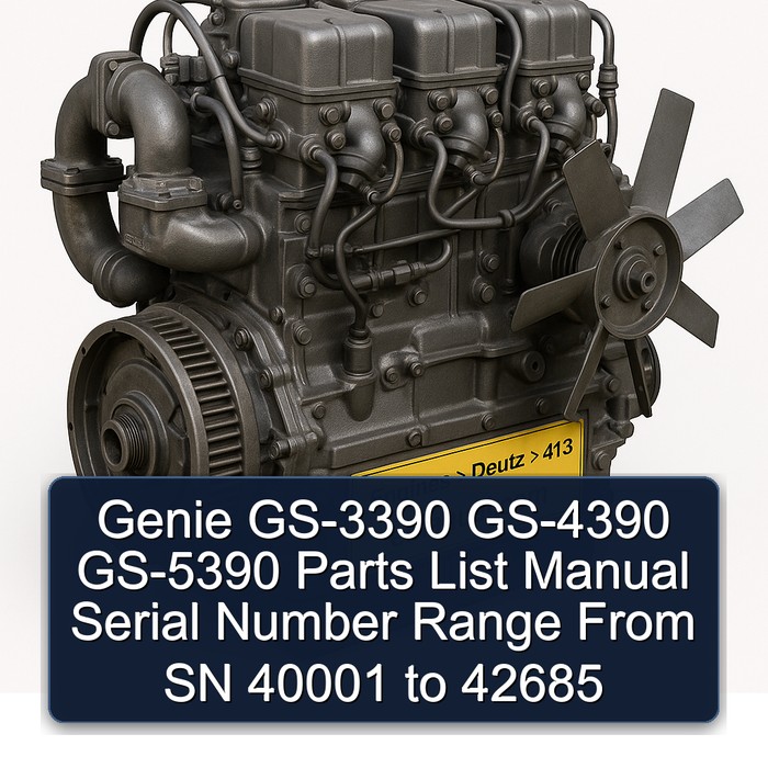 Deutz 413 Genie GS-3390 GS-4390 GS-5390 Serial Number Range From SN 40001 42685 Parts Catalog PDF