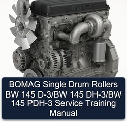Deutz D Series Bomag Single Drum Rollers BW 145 D-3/bw Dh-3/bw PDH-3 Training Service Repair Workshop Manual PDF