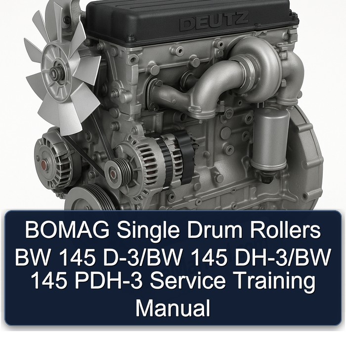 Deutz D Series Bomag Single Drum Rollers BW 145 D-3/bw Dh-3/bw PDH-3 Training Service Repair Workshop Manual PDF