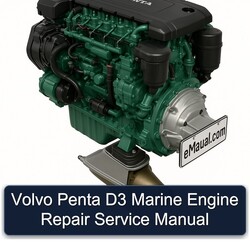 Volvo Penta D3 Marine Engine Service Repair Workshop Manual PDF