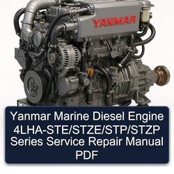 Yanmar Marine Diesel Engine 4lha-ste/stze/stp/stzp Series Service Repair Workshop Manual PDF