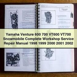 1998-2002 Yamaha Venture 600 700 VT600 VT700 Snowmobile Service Repair Workshop Manual PDF