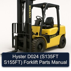 Hyster D024 (s135ft S155ft) Forklift Parts Catalog PDF