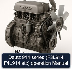 Deutz 914 Series (f3l914 F4l914 Etc) Operation Service Repair Workshop Manual PDF