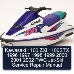 1996-2002 Kawasaki 1100 Zxi 1100STX PWC JET-SKI Service Repair Workshop Manual PDF