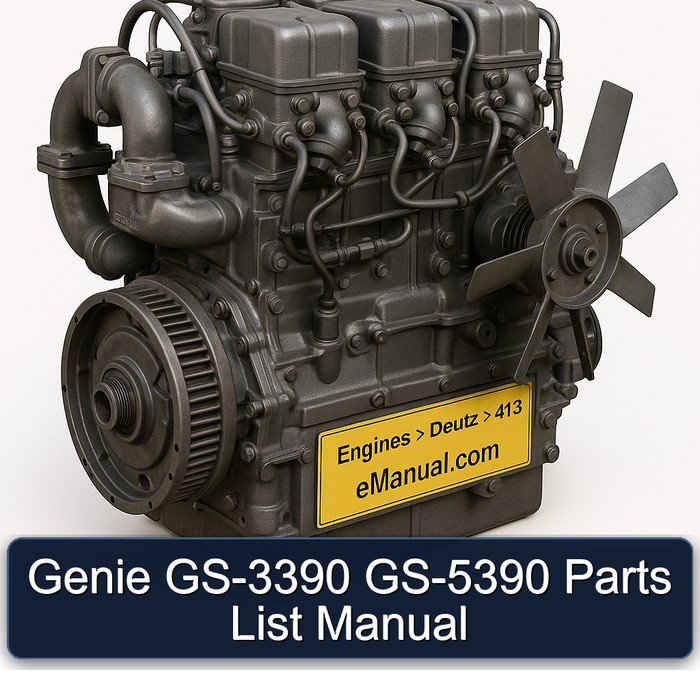 Deutz 413 Genie GS-3390 GS-5390 Parts Catalog PDF