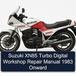 1983 Suzuki XN85 Turbo Digital Onward Service Repair Workshop Manual PDF