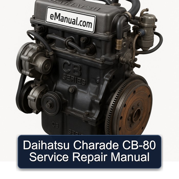 Daihatsu CB Series Charade CB-80 Service Repair Workshop Manual PDF