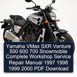1997-2000 Yamaha Vmax SXR Venture 500 600 700 Snowmobile Service Repair Workshop Manual PDF
