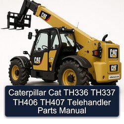 Caterpillar CAT TH336 TH337 TH406 TH407 Telehandler Parts Catalog PDF