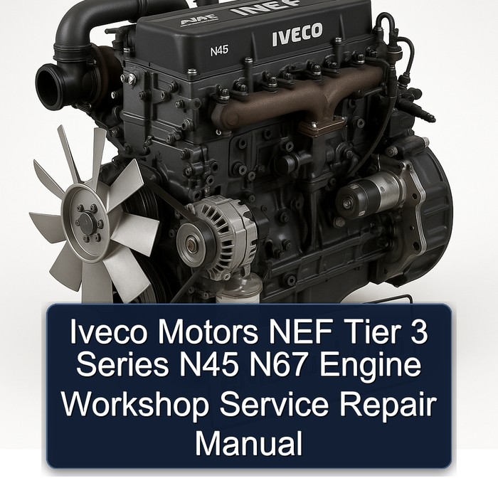 Iveco Motors NEF Tier 3 Series N45 N67 Engine Service Repair Workshop Manual PDF