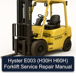 Hyster E003 (h30h H60h) Forklift Service Repair Workshop Manual PDF
