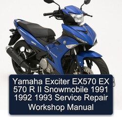 1991-1993 Yamaha Exciter EX570 EX 570 R II Snowmobile Service Repair Workshop Manual PDF