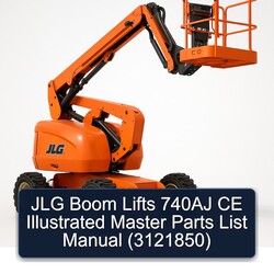 JLG Boom Lifts 740AJ CE Illustrated Master (3121850) Parts Catalog PDF