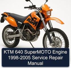 1998-2005 KTM 640 Supermoto Engine Service Repair Workshop Manual PDF