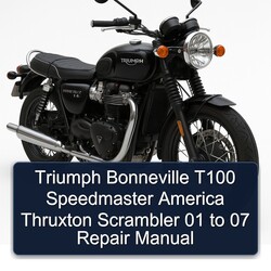Triumph Bonneville T100 Speedmaster America Thruxton Scrambler 01 07 Service Repair Workshop Manual PDF