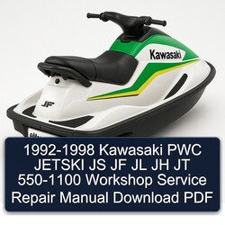 1992-1998 Kawasaki PWC Jetski JS JF JL JH JT 550-1100 Service Repair Workshop Manual PDF