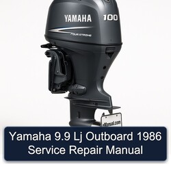 1986 Yamaha 9.9 Lj Outboard Service Repair Workshop Manual PDF