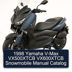 1998 Yamaha V-MAX VX500XTCB VX600XTCB Snowmobile Catalog Service Repair Workshop Manual PDF