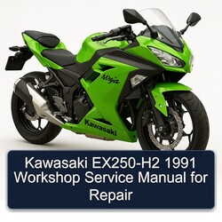 1991 Kawasaki Ninja EX250-H2 Service Repair Workshop Manual PDF