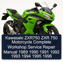 1989-1996 Kawasaki ZXR750 ZXR 750 Motorcycle Service Repair Workshop Manual PDF